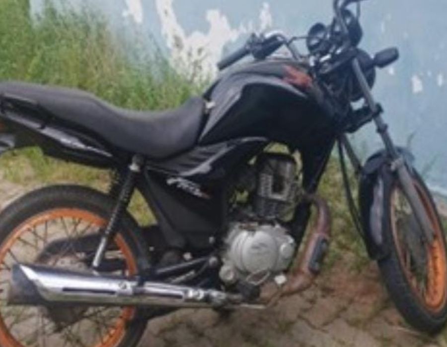 Imagem JPG, Polícia Militar apreende moto com chassi adulterado em Governador Mangabeira