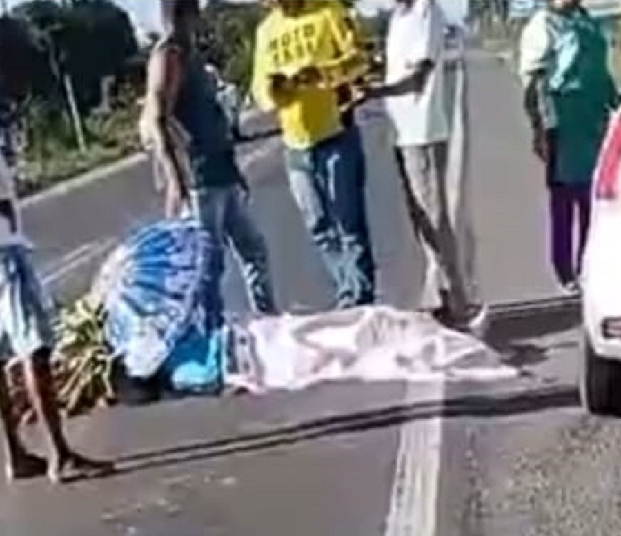 Imagem JPG, Acidente entre carro e moto deixa uma pessoa ferida na BR-101, em Muritiba